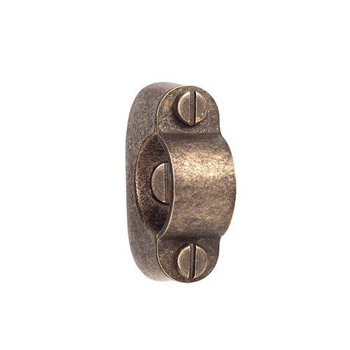 20mm Conduit Bracket in Antiqued Brass