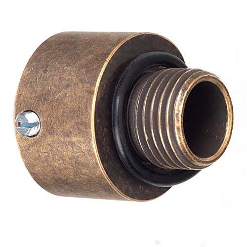20mm Conduit Coupler Adaptor in Antiqued Brass