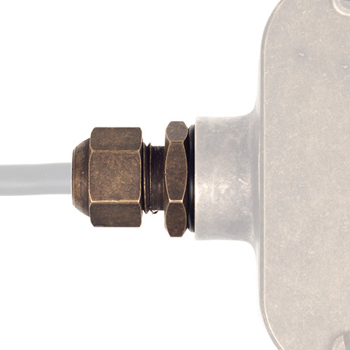 Conduit cable gland with cable entry