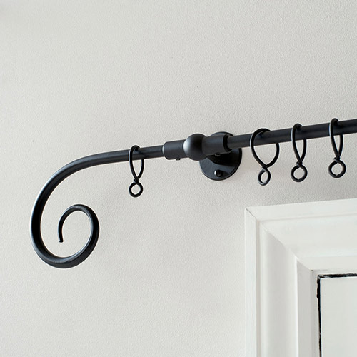 1m 12mm Crook Pack in Matt Black