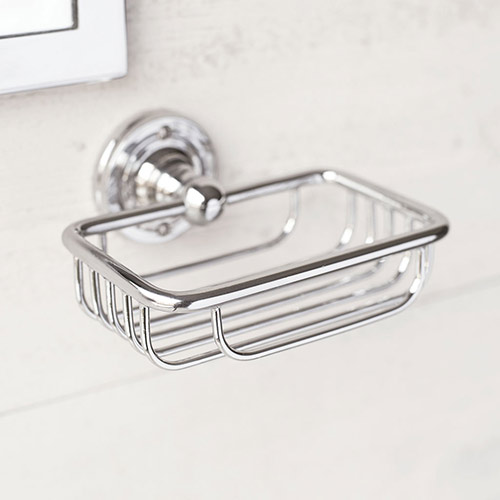 Bletchley Soap Basket in Nickel