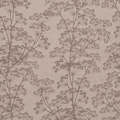 Cow Parsley Fabric in Reversed Soft Grey