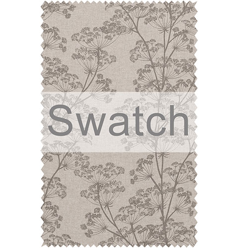 Swatch of Cow Parsley in Soft Grey Reversed