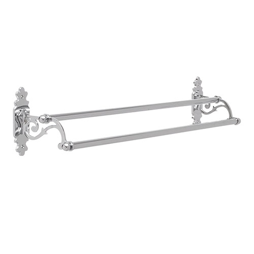 Stratford Double Towel Rail in Nickel