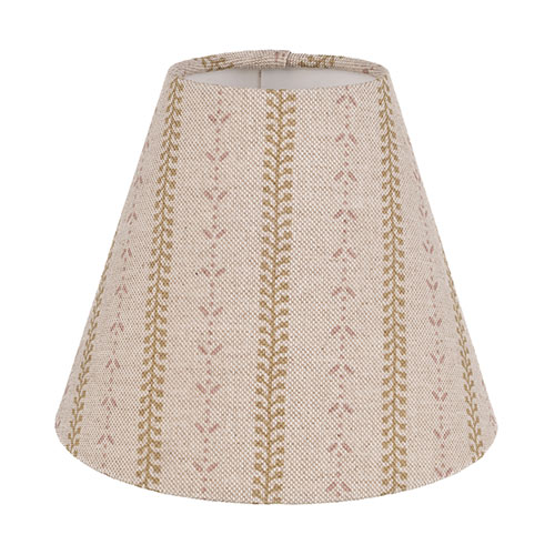 Empire Candle Clip Shade in Gold Cottage Stripe