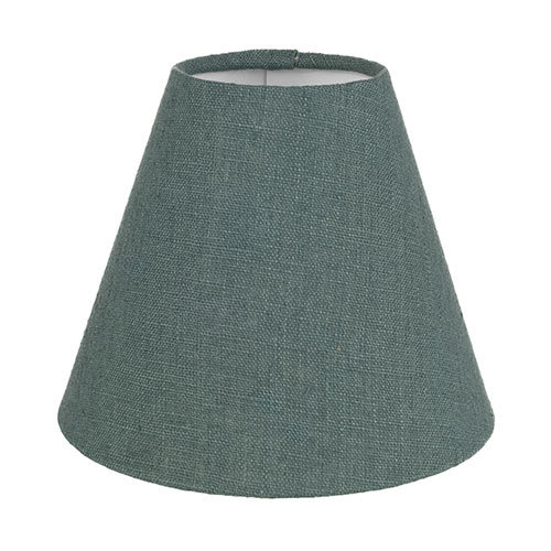 Empire Candle Clip Shade in Teal Waterford Linen