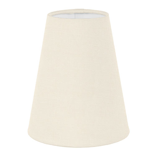 French Cone Candle Clip Shade in Cream Waterford Linen