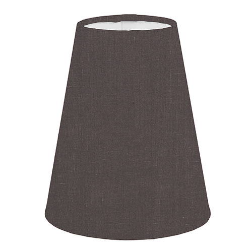 French Cone Candle Clip Shade in Elephant Waterford Linen