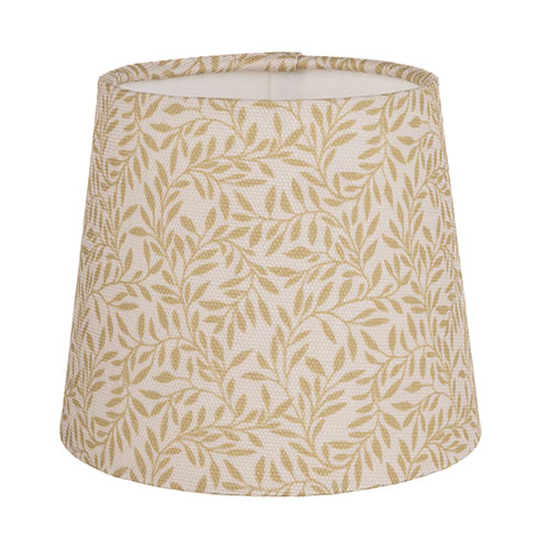 French Drum Candle Clip Shade in Gold Spring Leaf