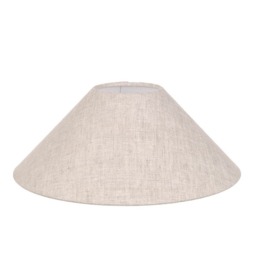 40cm Wide Cone Shade in Natural Isabelle Linen