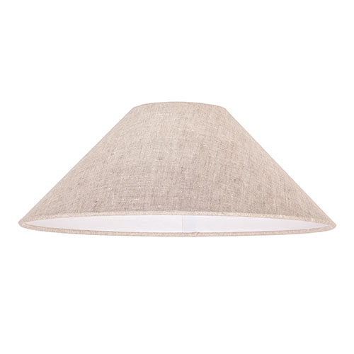 40cm Pendant Wide Cone Shade in Natural Isabelle Linen