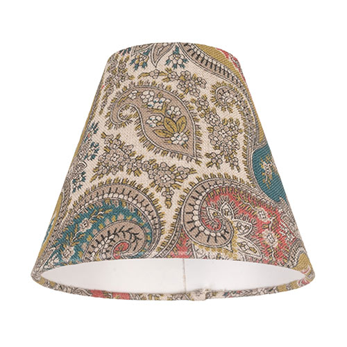 15cm Pendant Empire Shade in Red And Teal Norwood