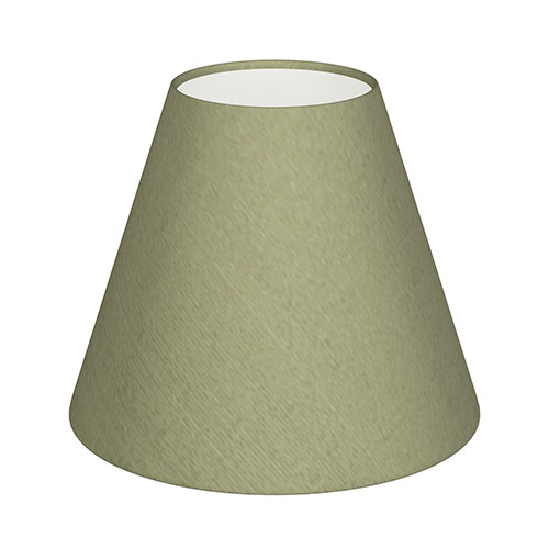 15cm Pendant Empire Shade in Pale Green Faux Silk Dupion