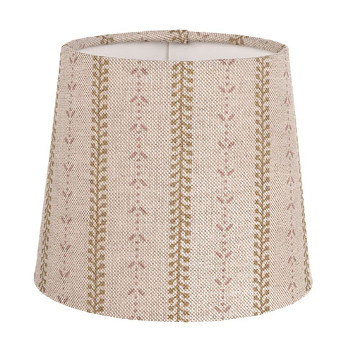 13cm French Drum Shade in Gold Cottage Stripe