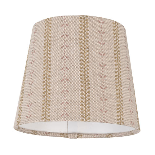 13cm Pendant French Drum Shade in Gold Cottage Stripe