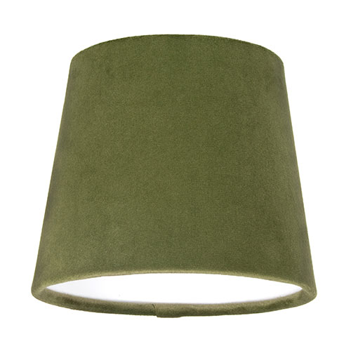 13cm Pendant French Drum Shade In Forest Green Hunstanton Velvet