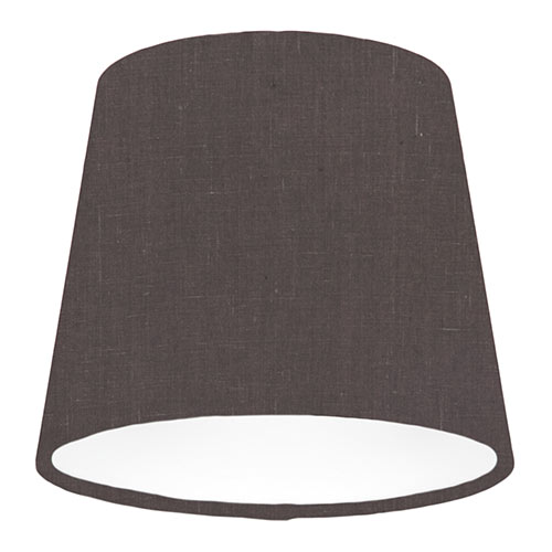 13cm Pendant French Drum Shade in Elephant Waterford Linen