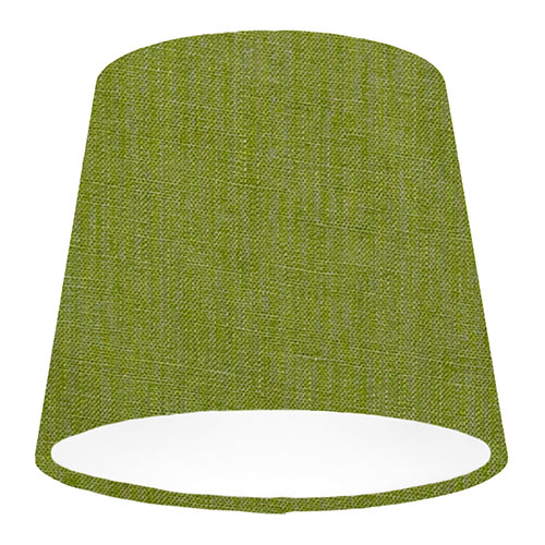 13cm Pendant French Drum Shade in Green Waterford Linen