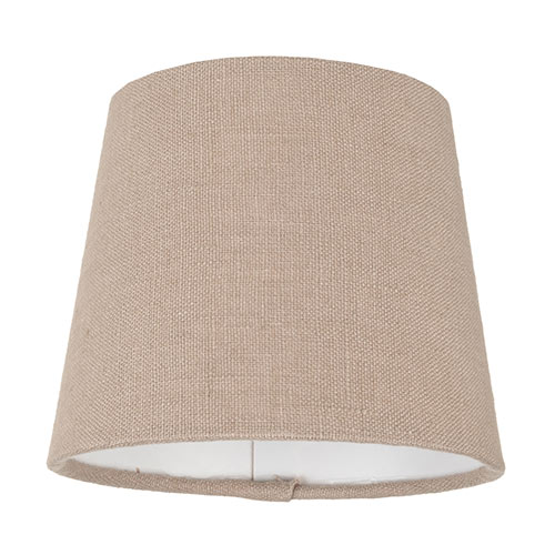 13cm Pendant French Drum Shade in Limestone Waterford Linen