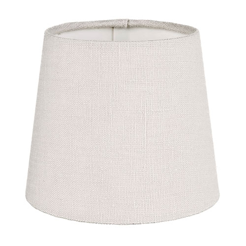 13cm French Drum Shade in Soft Grey Waterford Linen