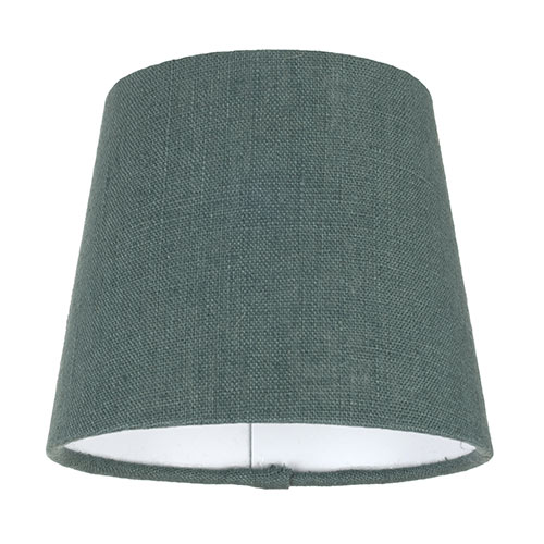 13cm Pendant French Drum Shade in Teal Waterford Linen