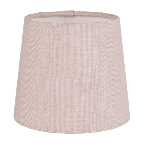 13cm French Drum Shade in Vintage Pink Waterford Linen
