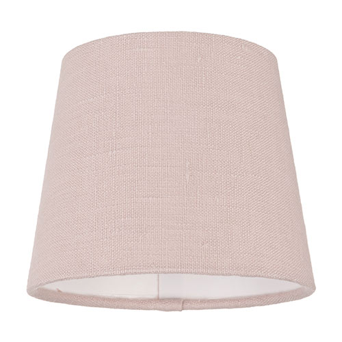 13cm Pendant French Drum Shade in Vintage Pink Waterford Linen