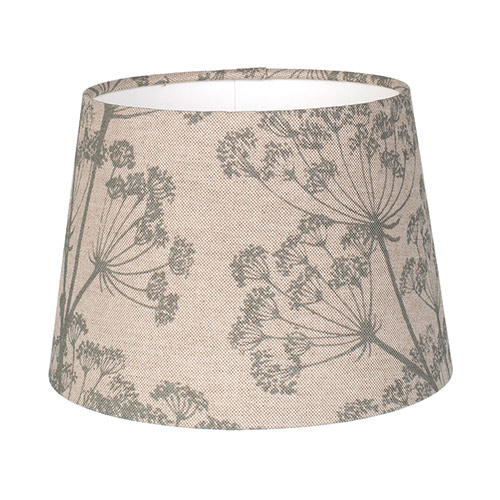 20cm Medium French Drum in Duck Egg Cow Parsley Reversed