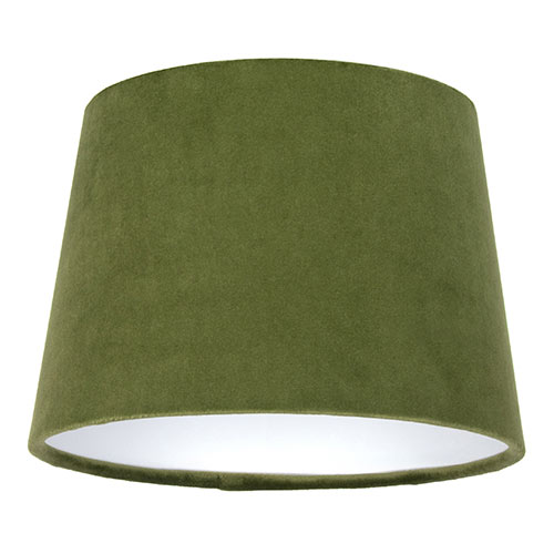 20cm Pendant Medium French Drum Shade In Forest Green Hunstanton Velvet