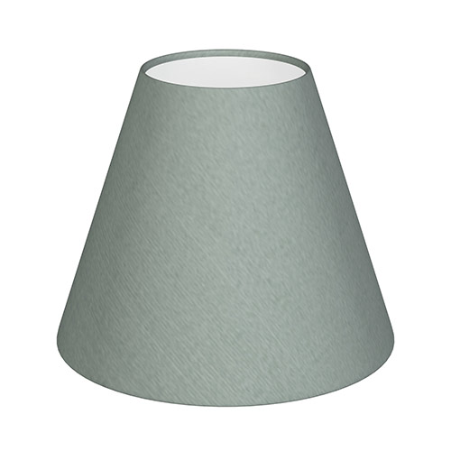Candle Shade in Aquamarine Faux Silk