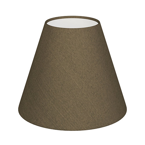 Candle Shade in Bronze Faux Silk