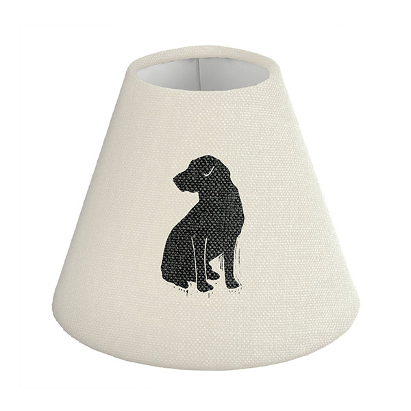 Candle Shade in Natural Black Labrador