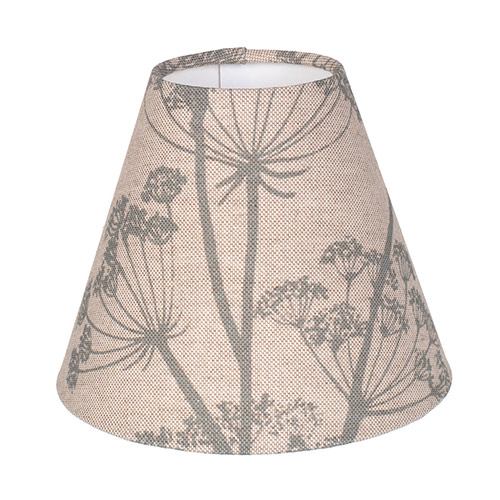 Empire Candle Clip Shade in Duck Egg Cow Parsley, Reversed