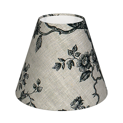 Candle Shade in Black Isabelle Linen