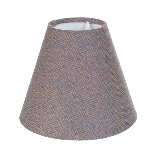 Candle Shade in Heather Herringbone Lovat Tweed