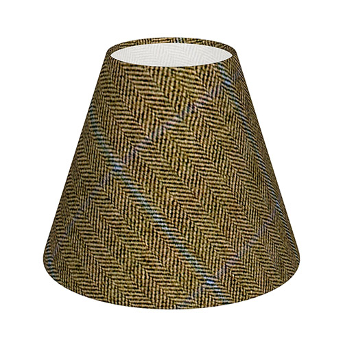 Candle Shade in Angus Check Lovat Wool