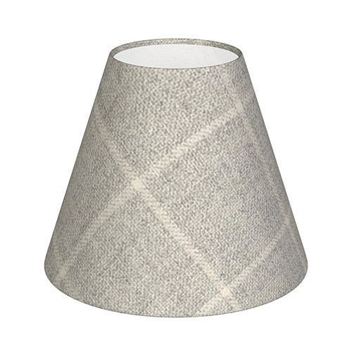 Candle Shade in Stirling Check Lovat Wool