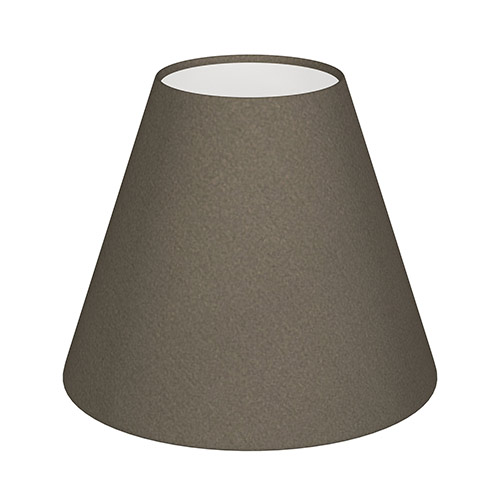 Candle Shade in Bark Satin