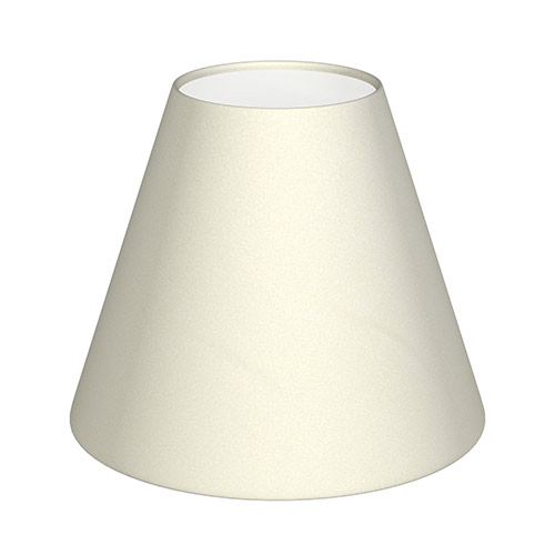 Candle Shade in Cream Satin