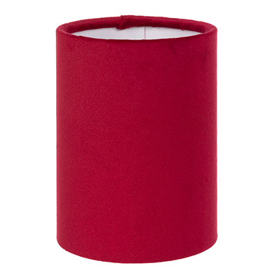 Cylinder Candle Clip Shade in Raspberry Hunstanton Velvet 
