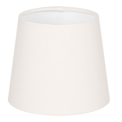 French Drum Candle Clip Shade in Off White Waterford Linen