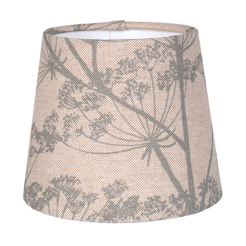 French Drum Candle Clip Shade in Duck Egg Cow Parsley, Reversed