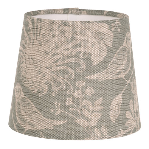French Drum Candle Clip Shade in Duck Egg Woodland