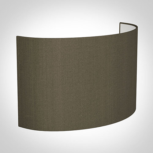 32cm Carlyle Half Shade in Bronze Brown Silk