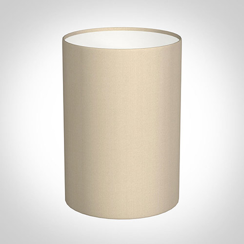 25cm Narrow Cylinder Shade in Royal Oyster Silk