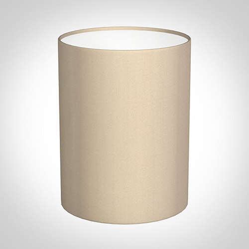 30cm Narrow Cylinder Shade in Royal Oyster Silk 