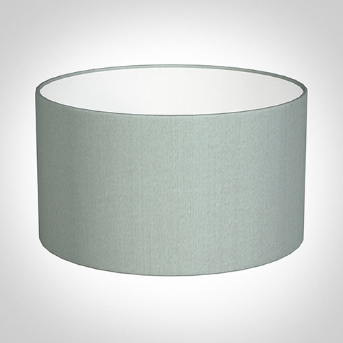 25cm Wide Cylinder Shade in French Grey Silk