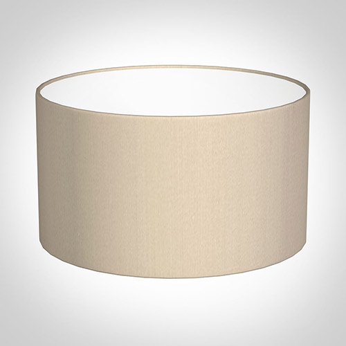 25cm Wide Cylinder Shade in Royal Oyster Silk