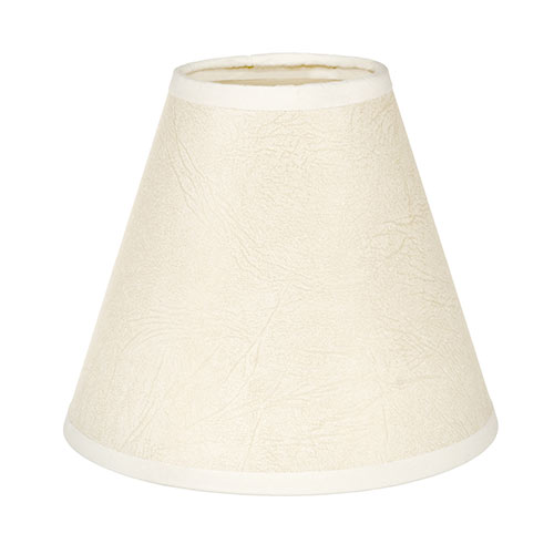 15cm Pendant Empire Shade in Parchment with Cream Trim