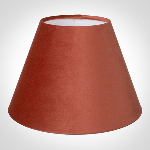 30cm Empire Shade in Burnt Orange Hunstanton Velvet 